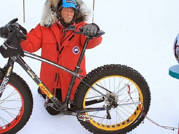 Telaio di una bicicletta invernale